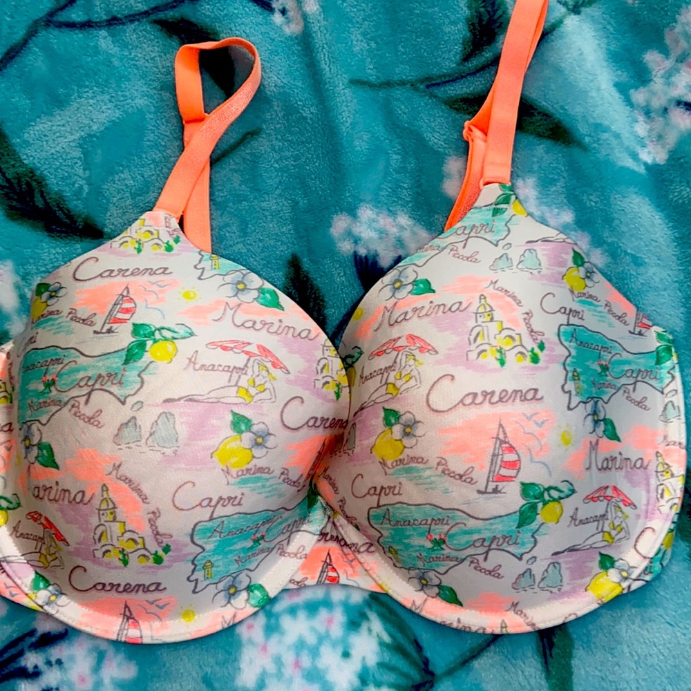 Victoria Secret Full Coverage Carena Marina Italy Bra 34DD VTG